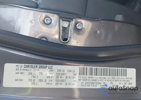 2015 Dodge Journey Se from USA, damaged, VIN 3C4PDCAB6FT592844